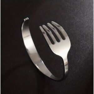 Stainless Steel FORK Bracelet Men Women